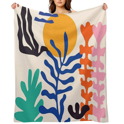Matisse Bright Boho Botanical Premium Throw Blanket