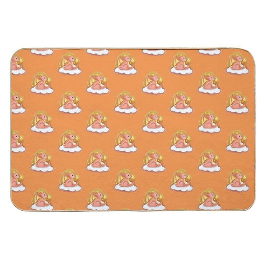 Cute Fire Dragon Whimsical Fantasy Art  Eco-Friendly Bath Mat