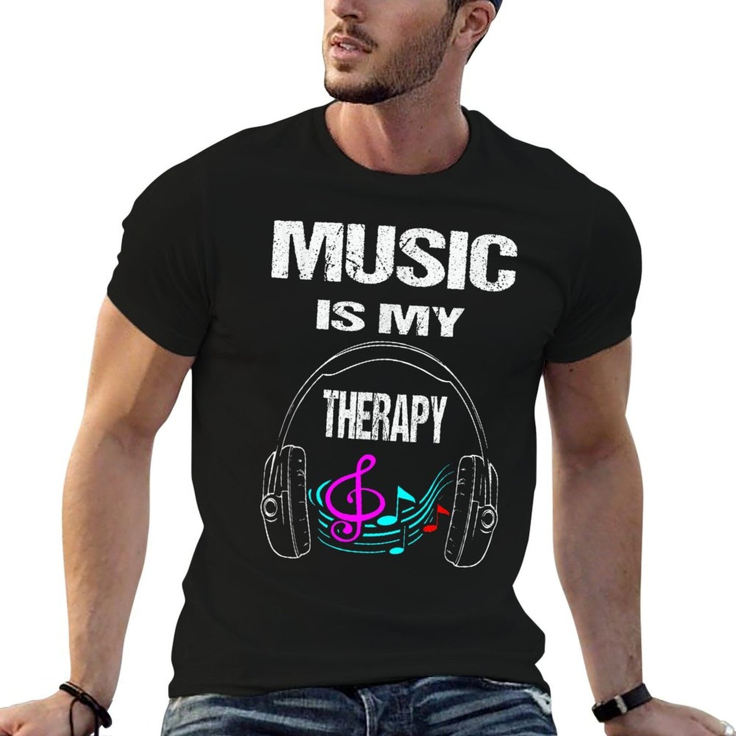 Music Is My Therapy Musician  Classic T-Shirt