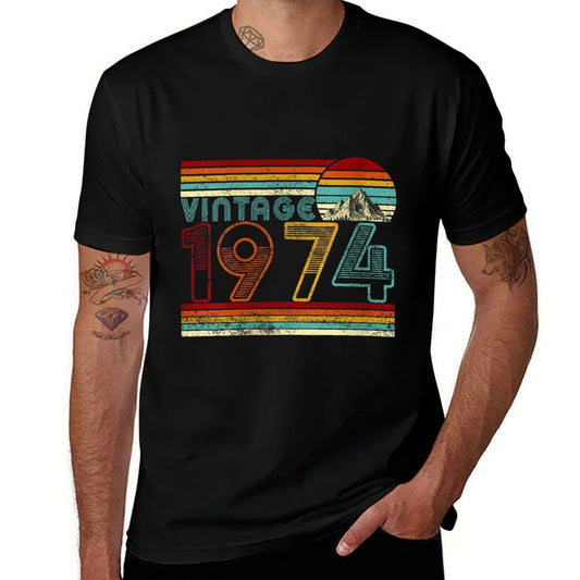 Womens 50 Years Old Vintage 1974 50th Birthday Gifts For Men Women  Stretchy T-Shirt