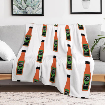 Pure Leaf Tea Plush Throw Blanket