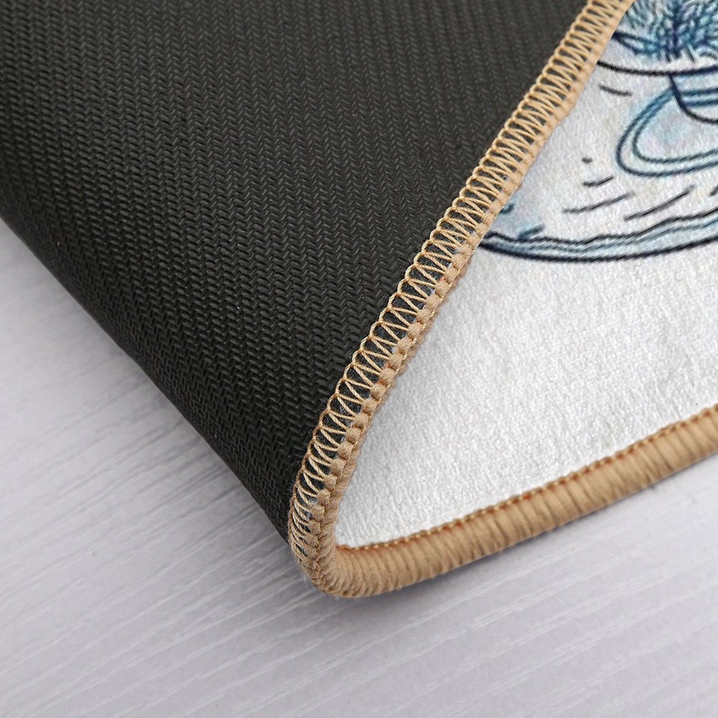 The Great Kanagawa Tea  Slip-Resistant Bath Mat