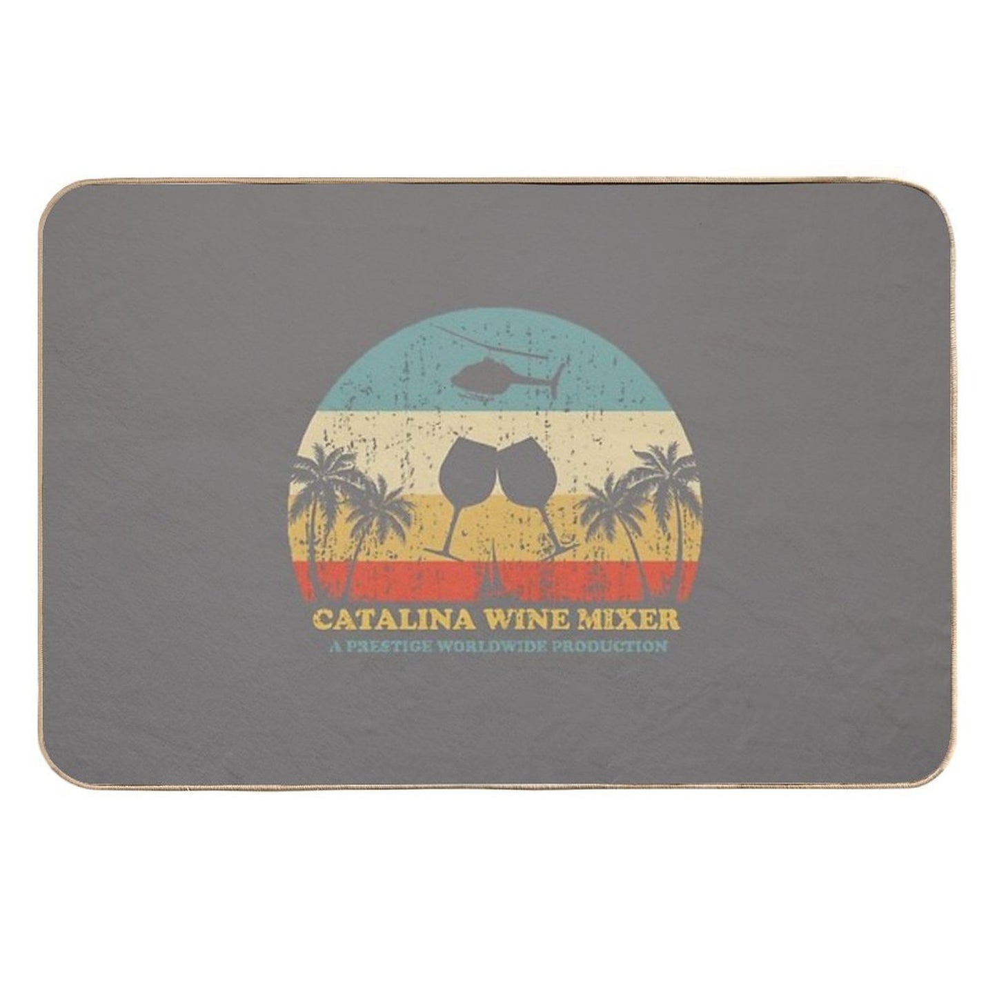 Step Brothers Catalina Wine Mixer  Non-Slip Bath Mat