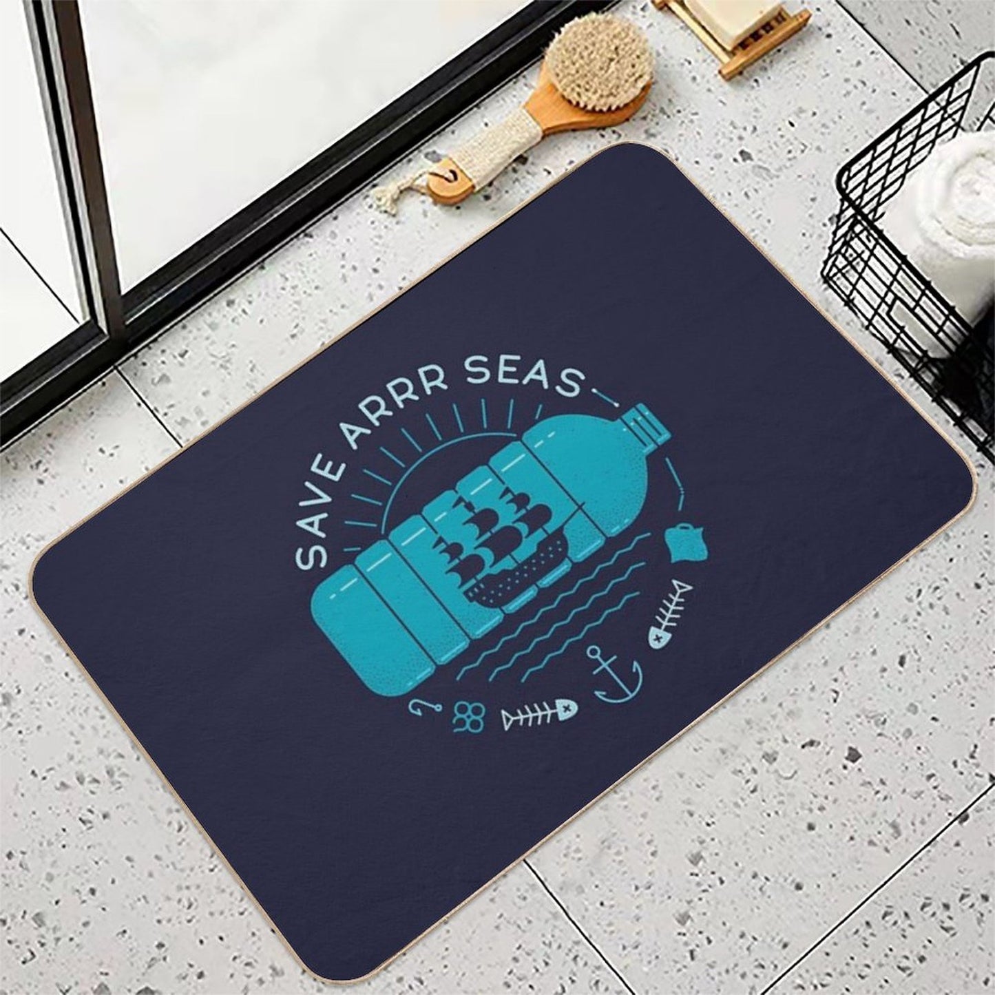 Save Arrr Seas Durable Bath Mat