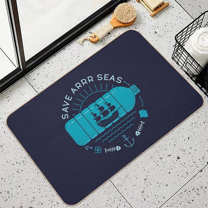 Save Arrr Seas Durable Bath Mat