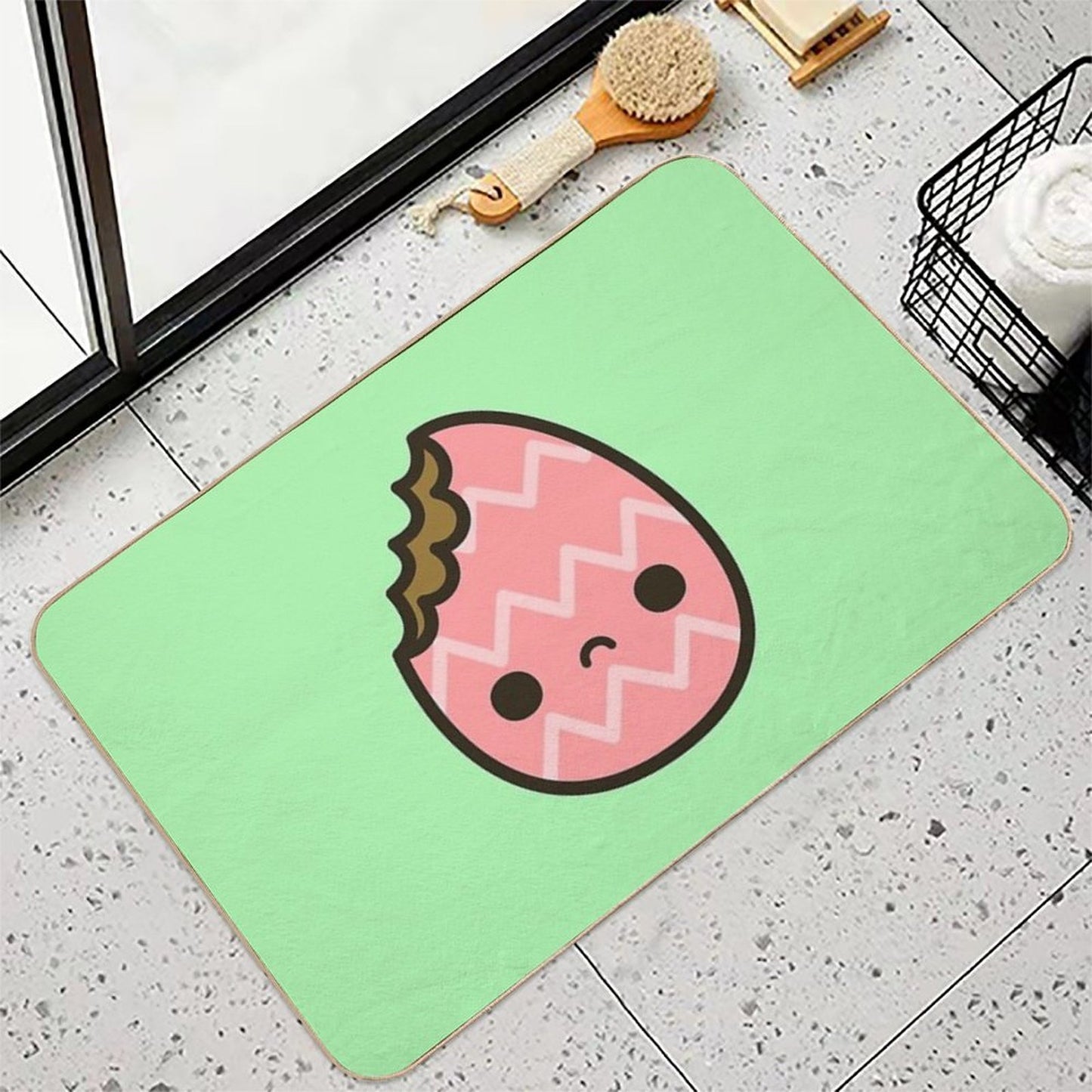 Sad Easter Egg  Rapid-Drying Bath Mat