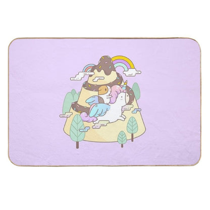 Bubu The Guinea Pig, Unicorn  Eco-Friendly Bath Mat