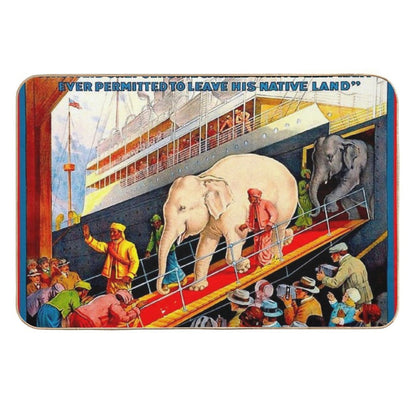 RINGLING BROS. BARNUM And BAILEY  Vintage Circus Print  Toxin-Free Bath Mat
