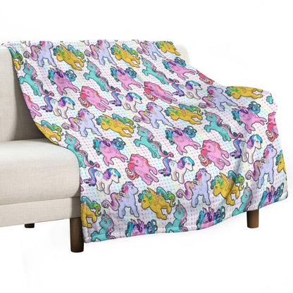 Twinkle Eye G1 Ponies Gift-ready Throw Blanket