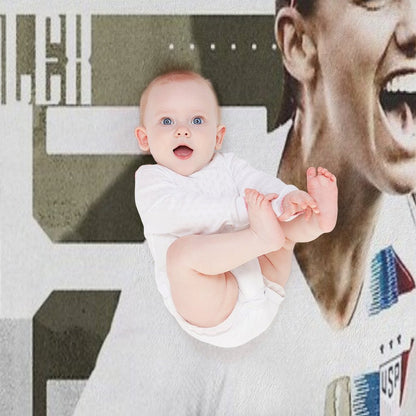 Alex Morgan   Wallpaper Easy Care Throw Blanket