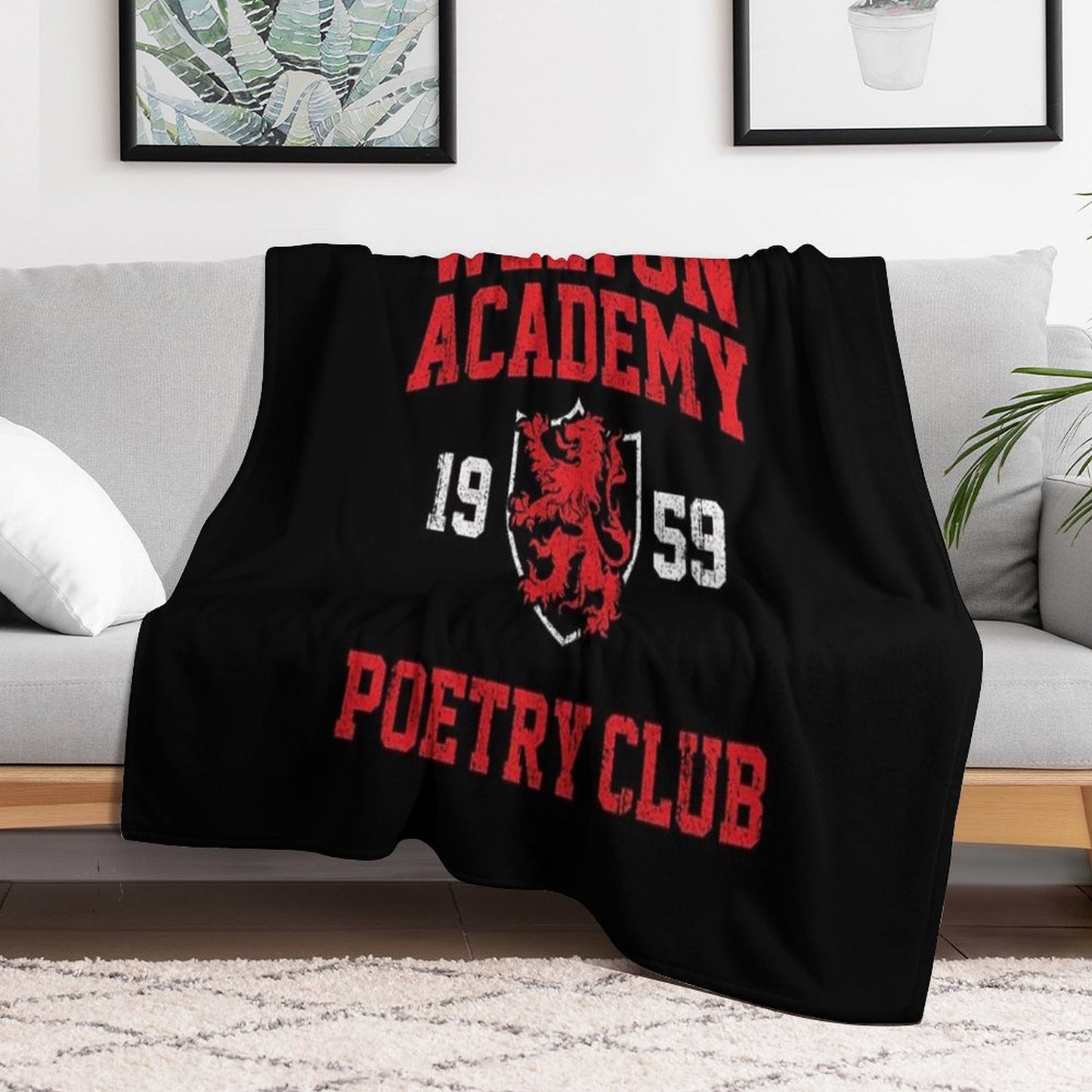 Welton Academy Poetry Club Travel-friendly Throw Blanket