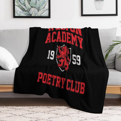 Welton Academy Poetry Club Travel-friendly Throw Blanket