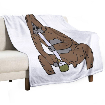 Sassy The Druggo Travel-friendly Throw Blanket