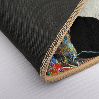 Panda With Guns Stick Em Up - Pop Street Art Banksy  Toxin-Free Bath Mat