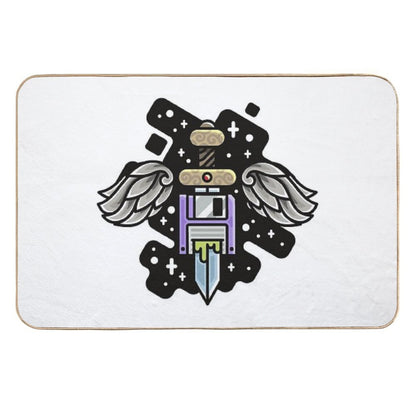 Wings Floppy Sword Durable Bath Mat