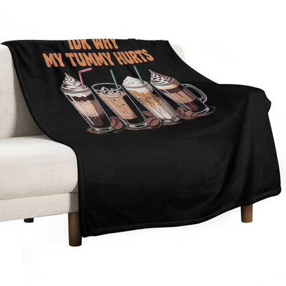 I Don’t Know Why My Tummy Hurts Anti-pilling Throw Blanket