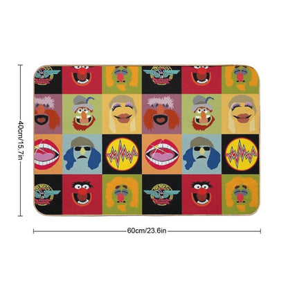 Dr. Teeth And The Electric Mayhem Ft Lips  Fade-Resistant Bath Mat