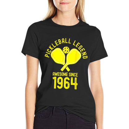 Pickleball Legend Awesome Since 1964 Retro 60th Birthday Comfortable T-Shirt