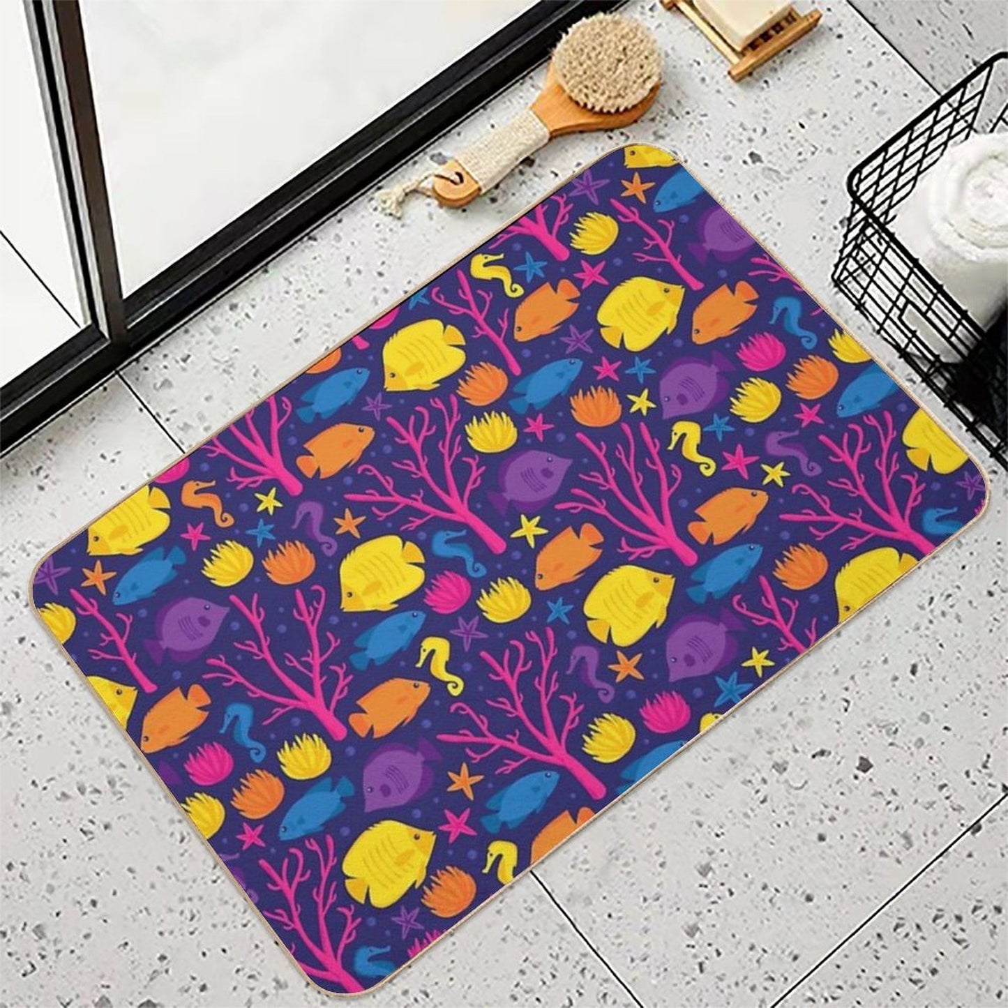 Coral Reef Crew  Rapid-Drying Bath Mat