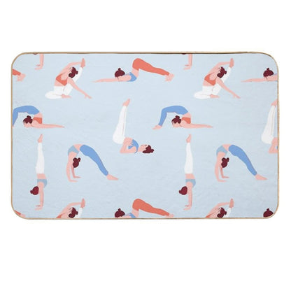 Doing Yoga Girls  Rapid-Drying Bath Mat