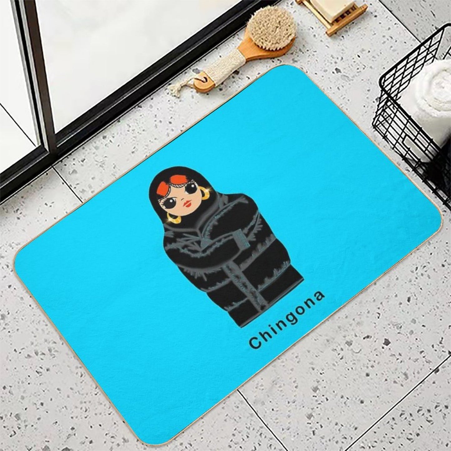 Awesome Matryoshka  Stain-Proof Bath Mat