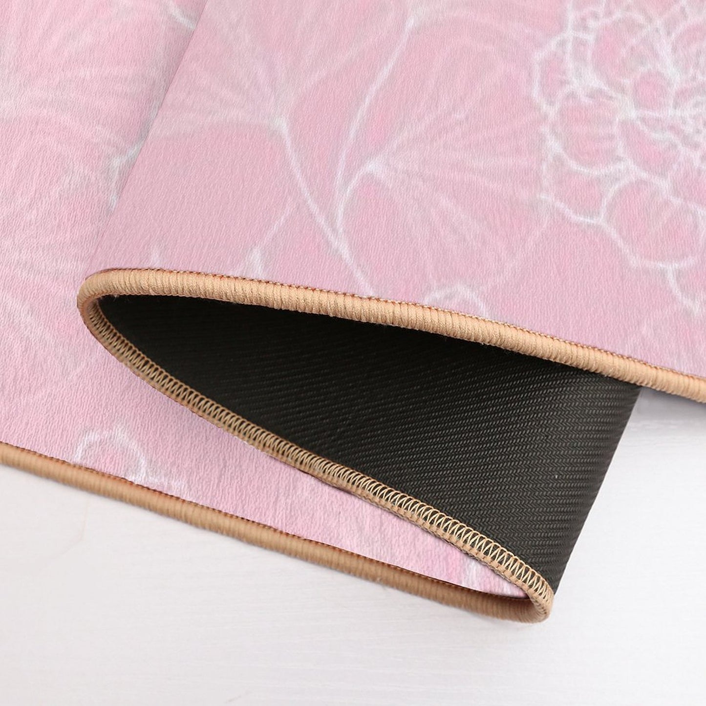 Pink Flowers Pattern, Floral, Pattern, Minimalist, Modern  Long-Lasting Bath Mat