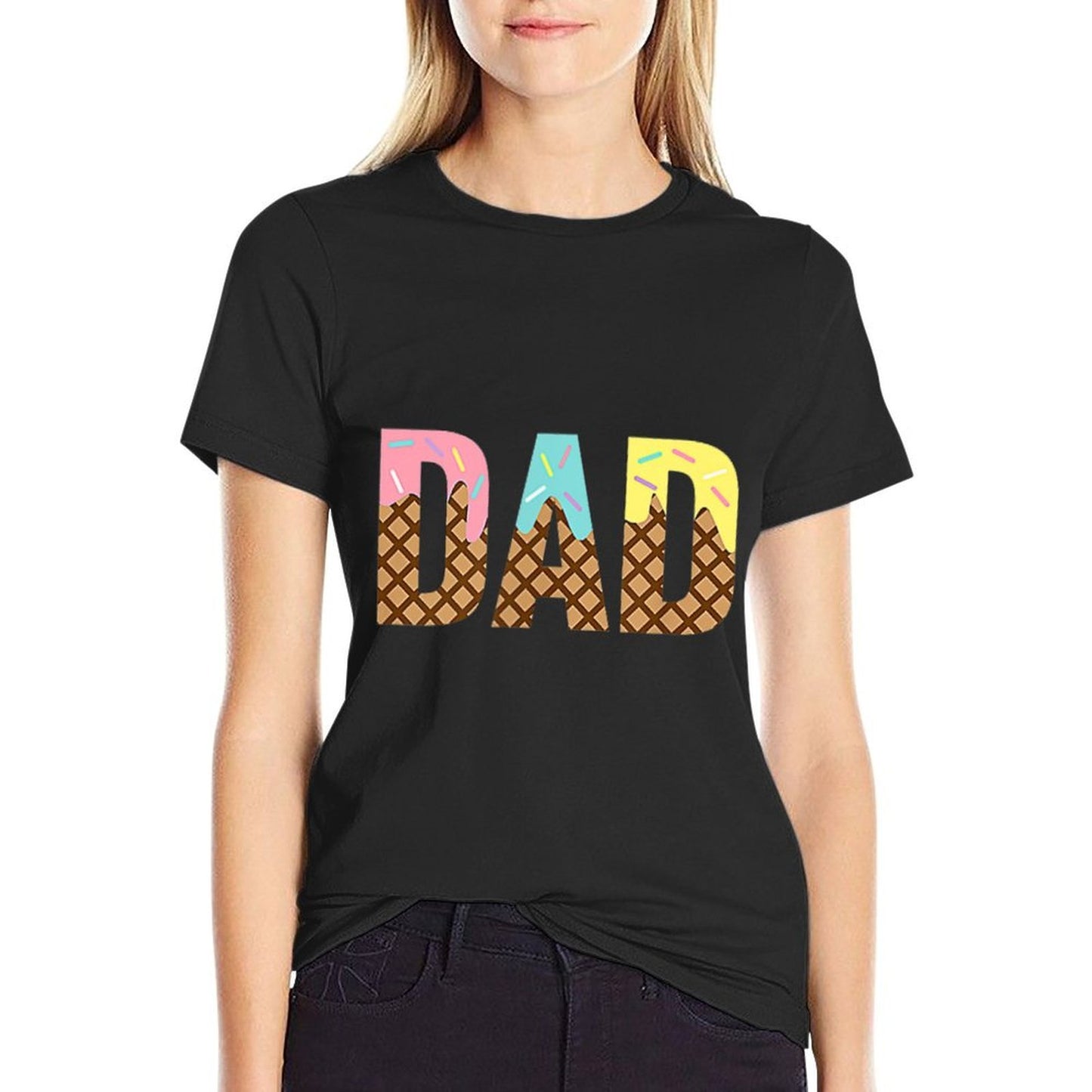 Dad Of The Sweet One Ice Cream 1st First Family Mothers Day  Easy-care T-Shirt