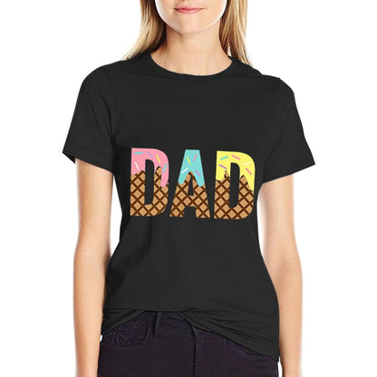 Dad Of The Sweet One Ice Cream 1st First Family Mothers Day  Easy-care T-Shirt