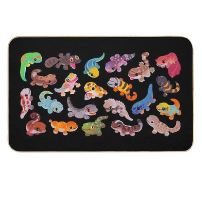 Gecko - Dark  Versatile Bath Mat
