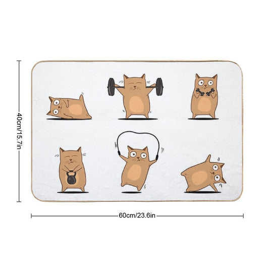 FITNESS CAT  Rapid-Drying Bath Mat