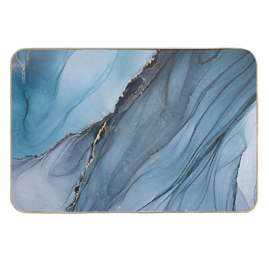 Mystery - Mixed Media Art  Eco-Friendly Bath Mat