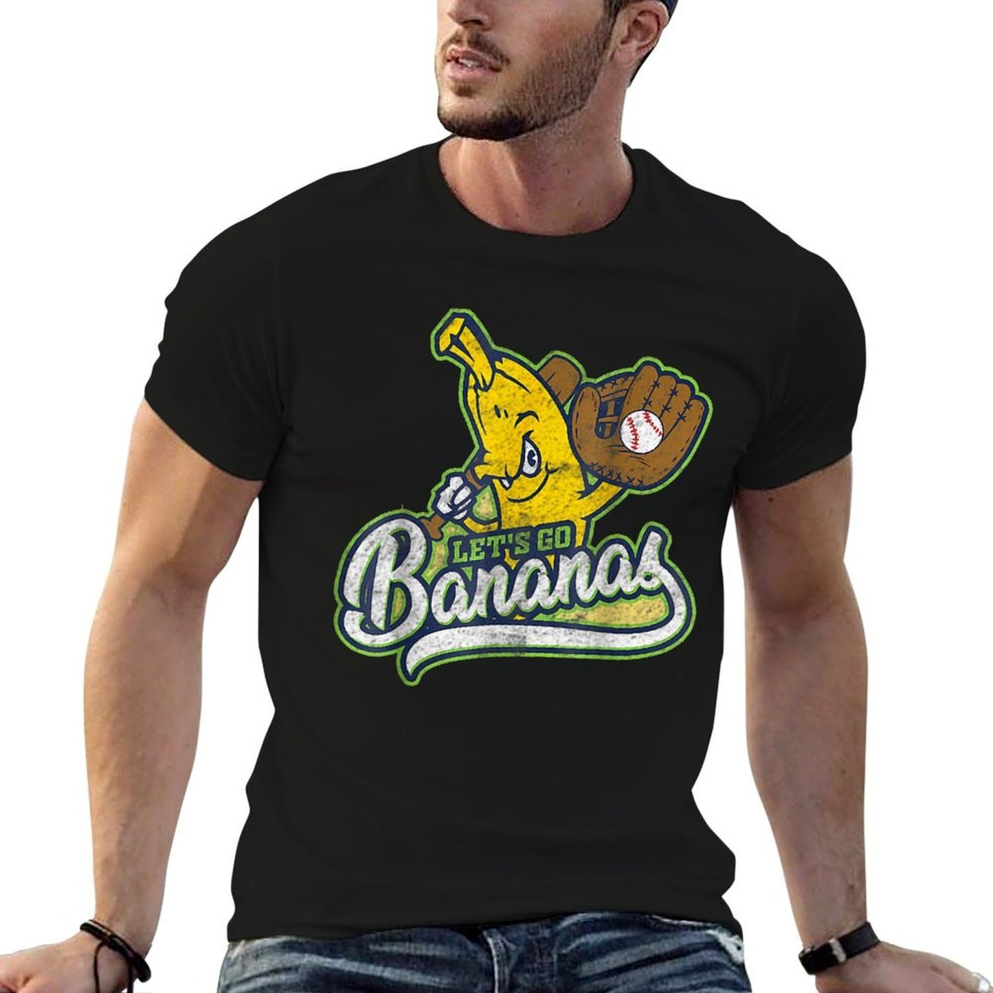 Funny Banana Baseball Retro  Soft T-Shirt