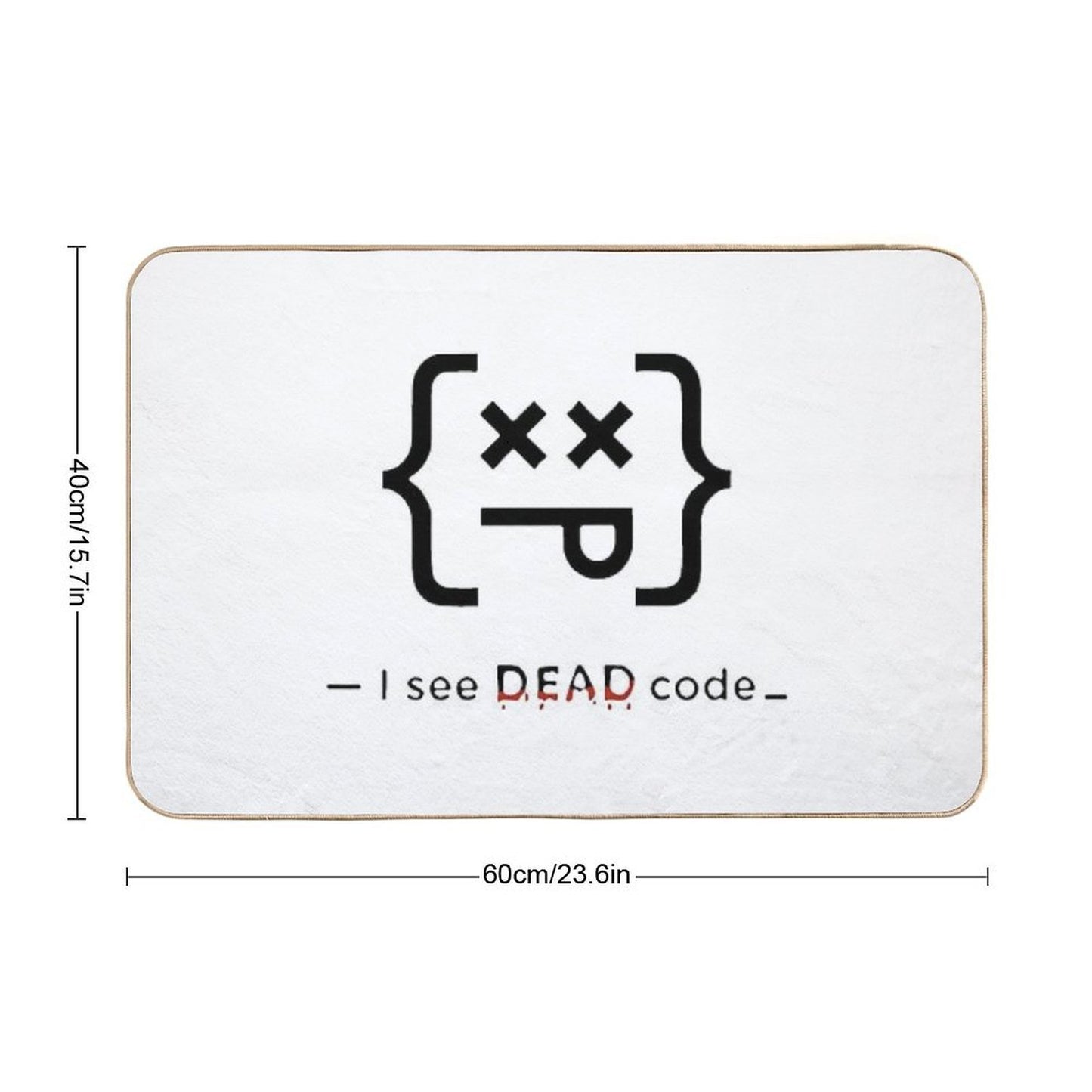Code Sense – Funny Coding Shirt for Programmers And Tech Enthusiasts  Easy To Clean Bath Mat