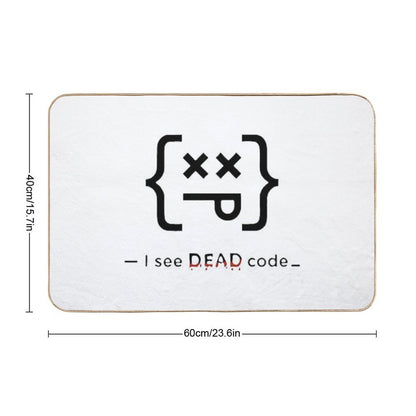 Code Sense – Funny Coding Shirt for Programmers And Tech Enthusiasts  Easy To Clean Bath Mat