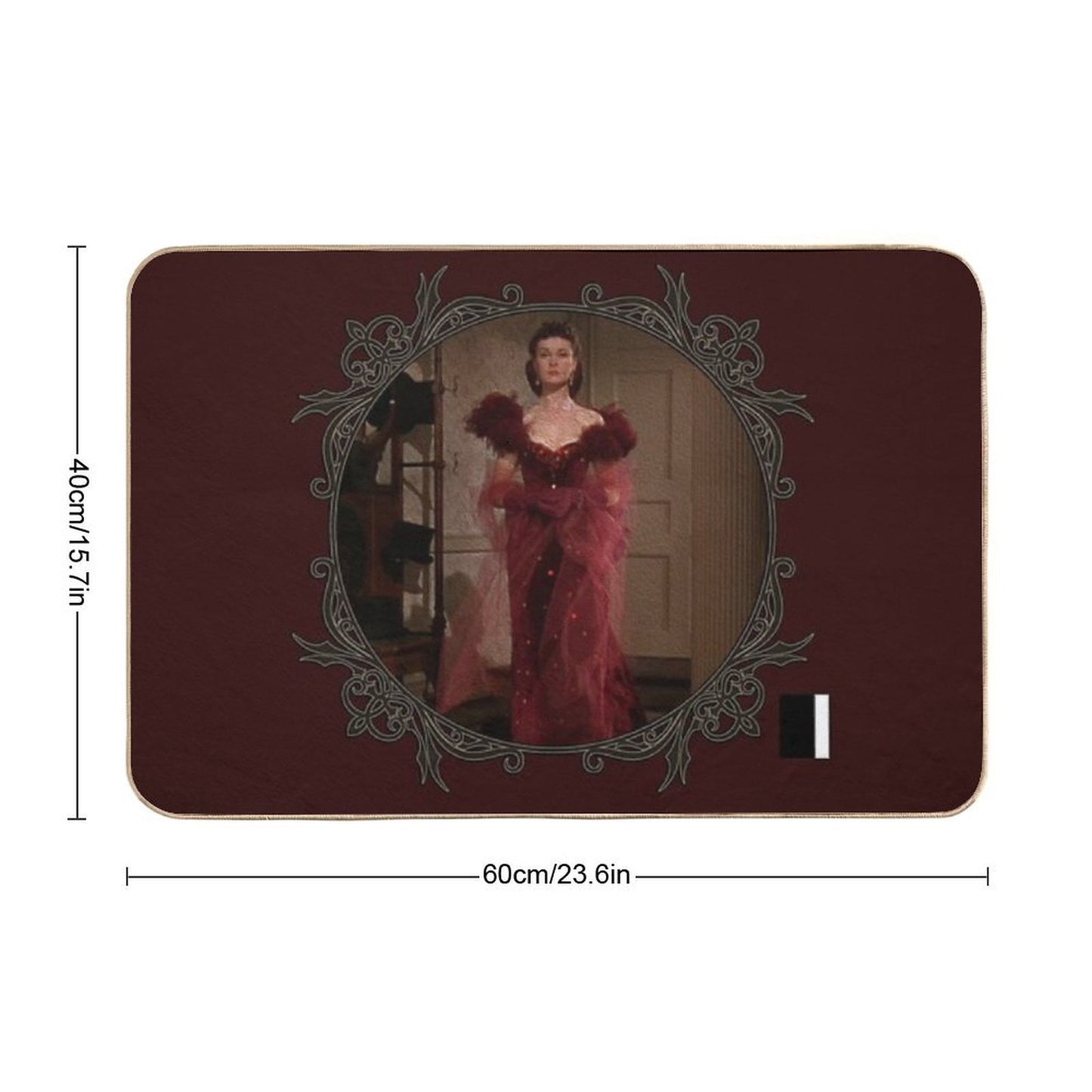Scarlett Red Dress Durable Bath Mat