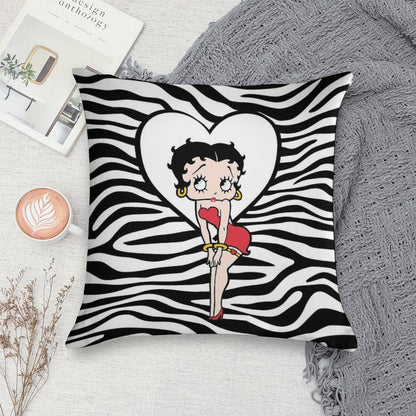 Betty Boop Soft Reinforced Edging Throw Pillow