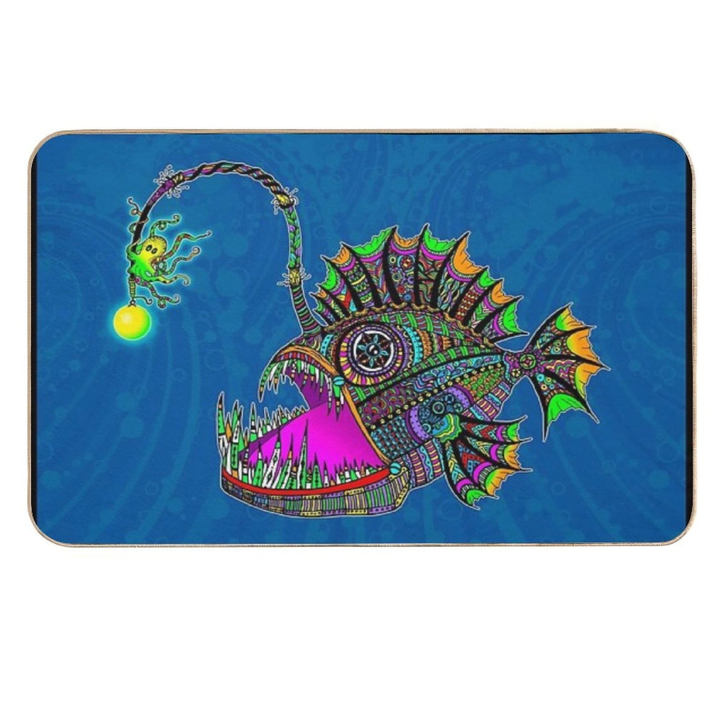 Electric Angler Fish  Multi-Purpose Bath Mat