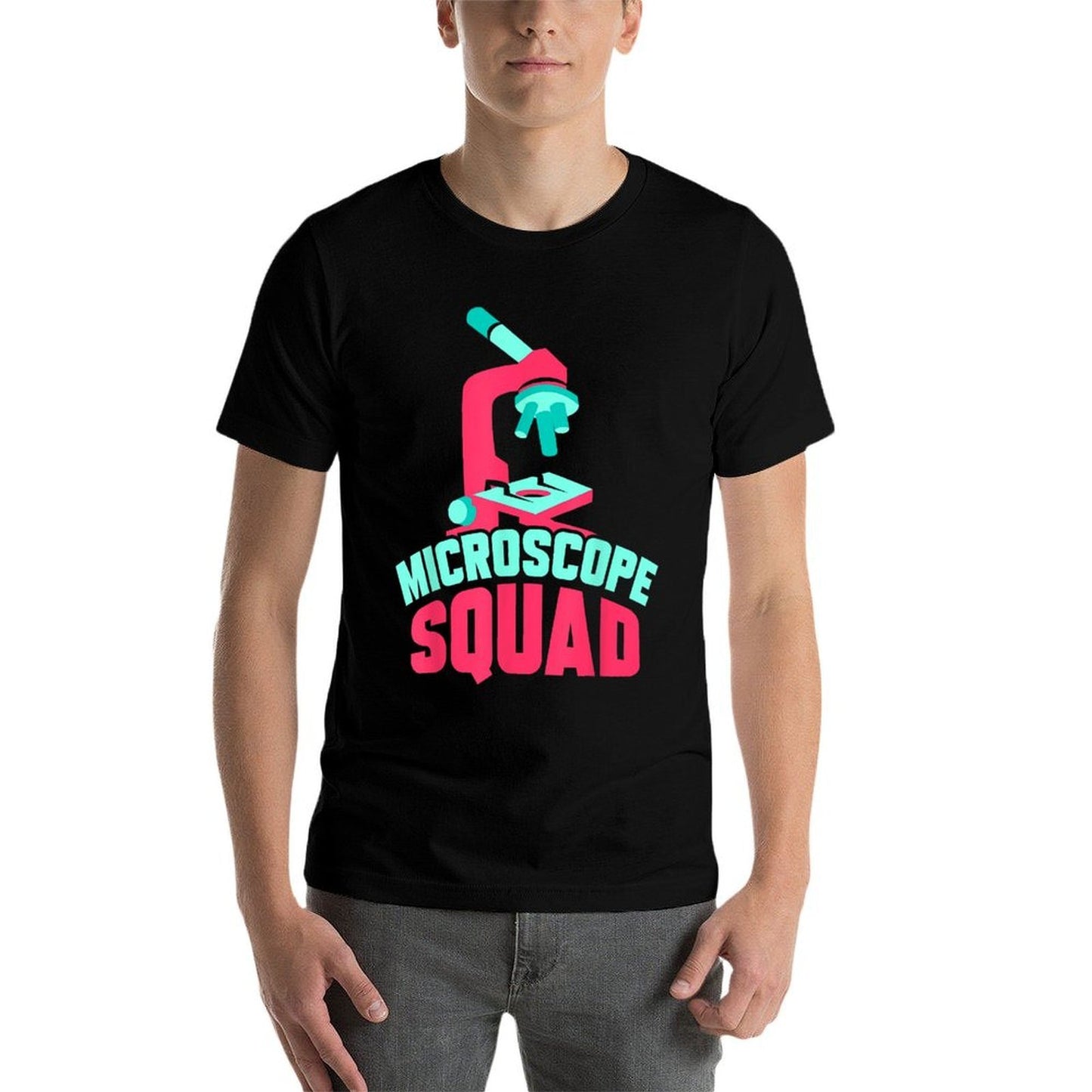 Microscope Squad Funny Sayings Microscopes Biologist  Stretchy T-Shirt