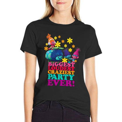 Trolls Character Party Comfortable T-Shirt