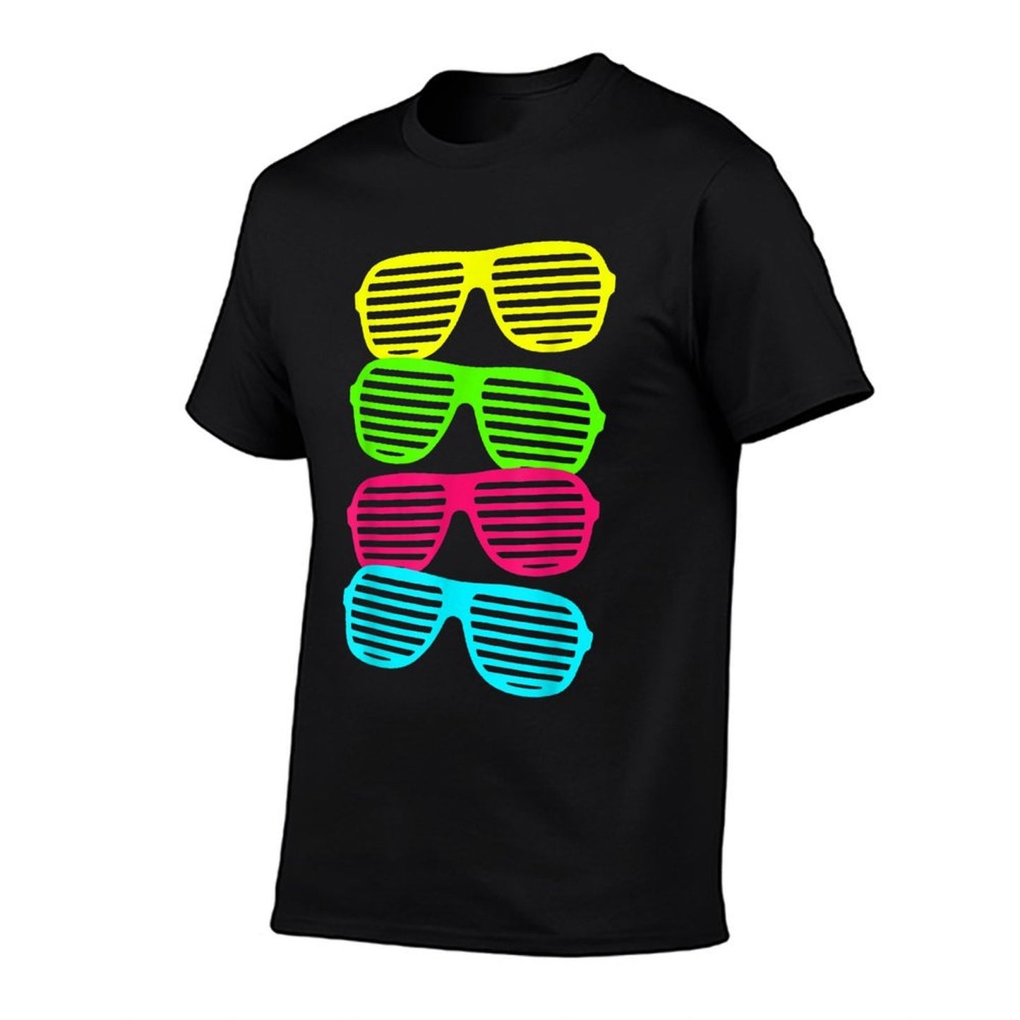 Neon Shutter Shades Cool Stack of Sunglasses Bright  Fade-proof Color T-Shirt