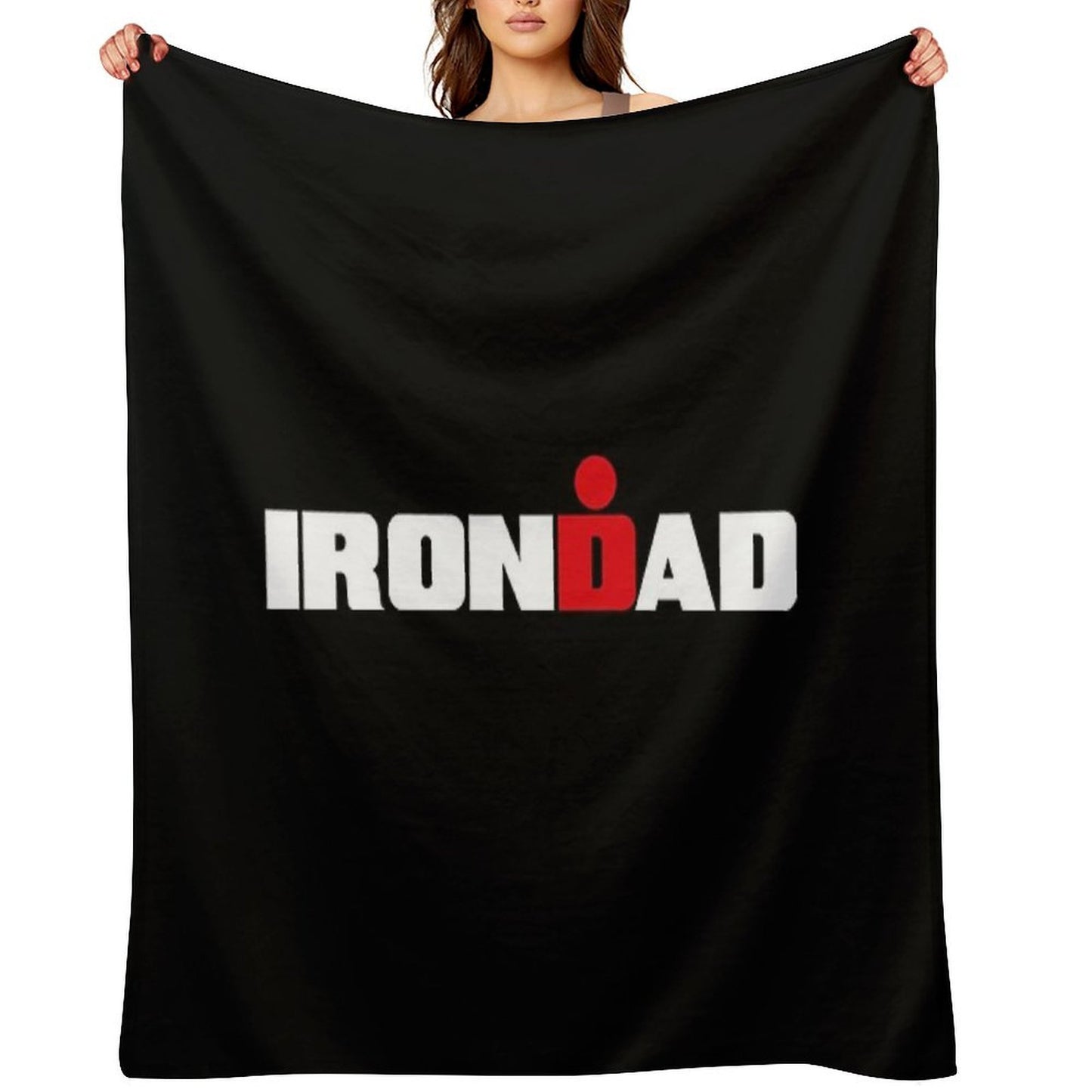 IronDad, Triathlon Dad, Triathlete Daddy Multi-functional Throw Blanket