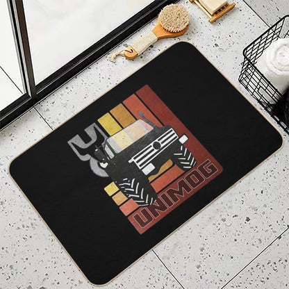 Unimog Retro (on Black)  Stain-Proof Bath Mat