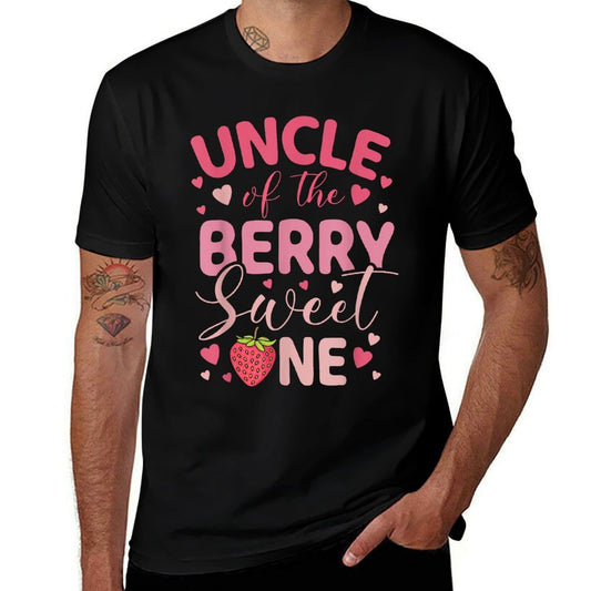 Uncle Of The Berry Sweet One Strawberry First Birthday  Odor-resistant T-Shirt