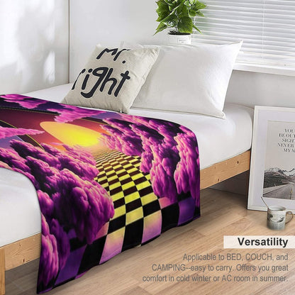 1980's Retrowave 7 Gift-ready Throw Blanket