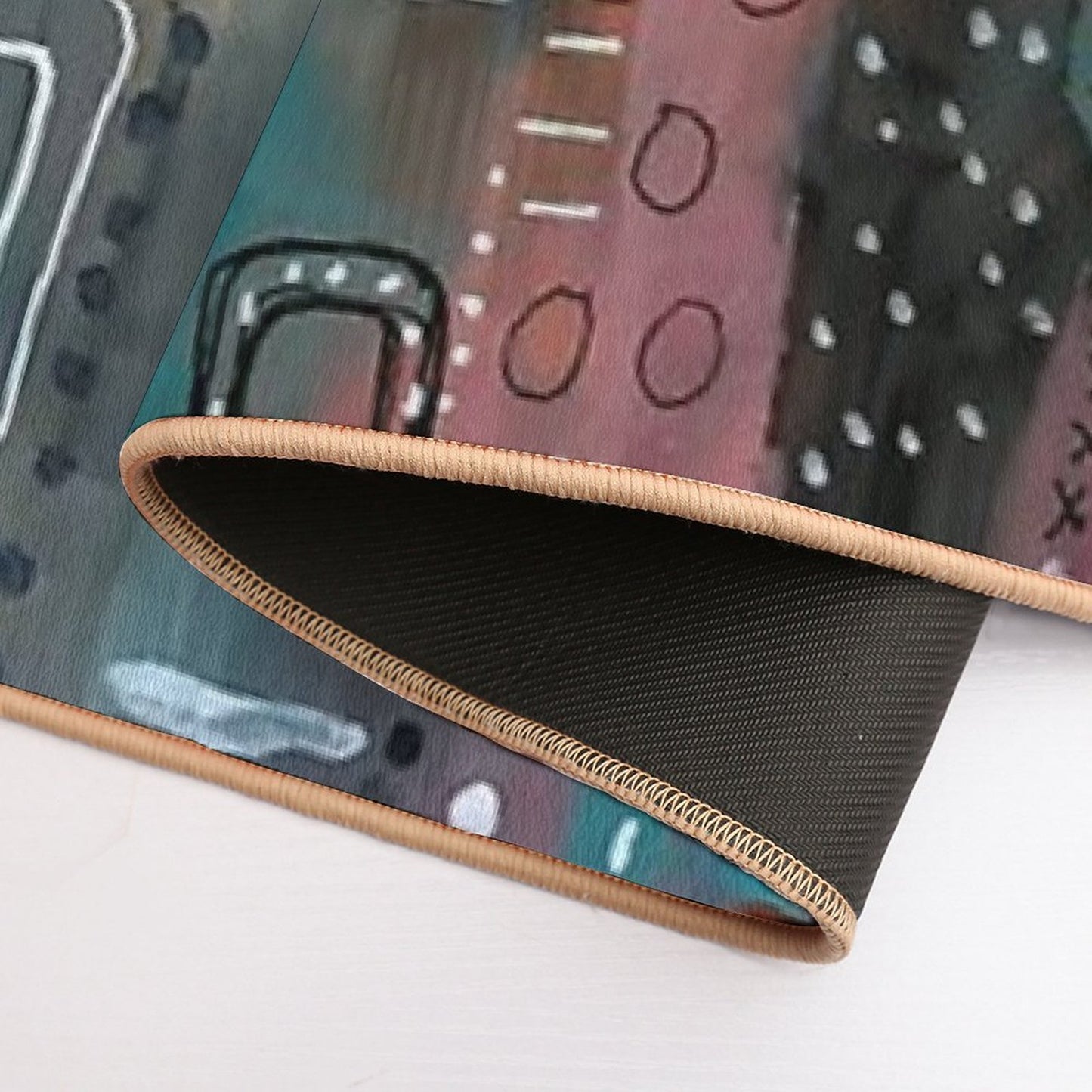 Magical City  Dirt-Trapping Bath Mat