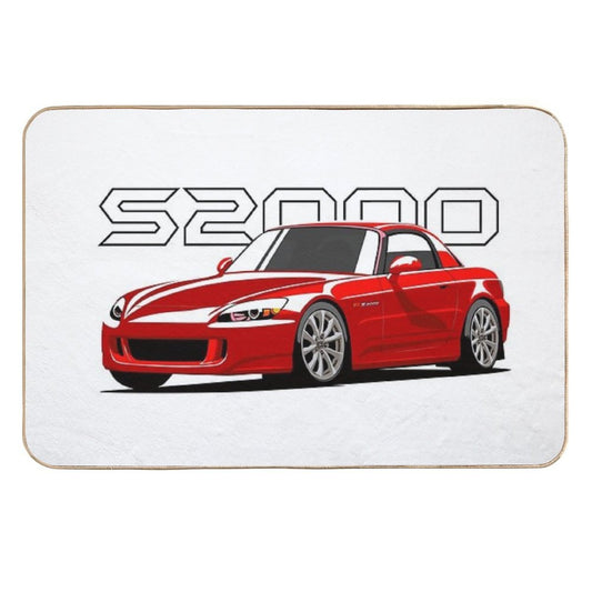 S2000 Vintage JDM Sports Car  Stain-Proof Bath Mat