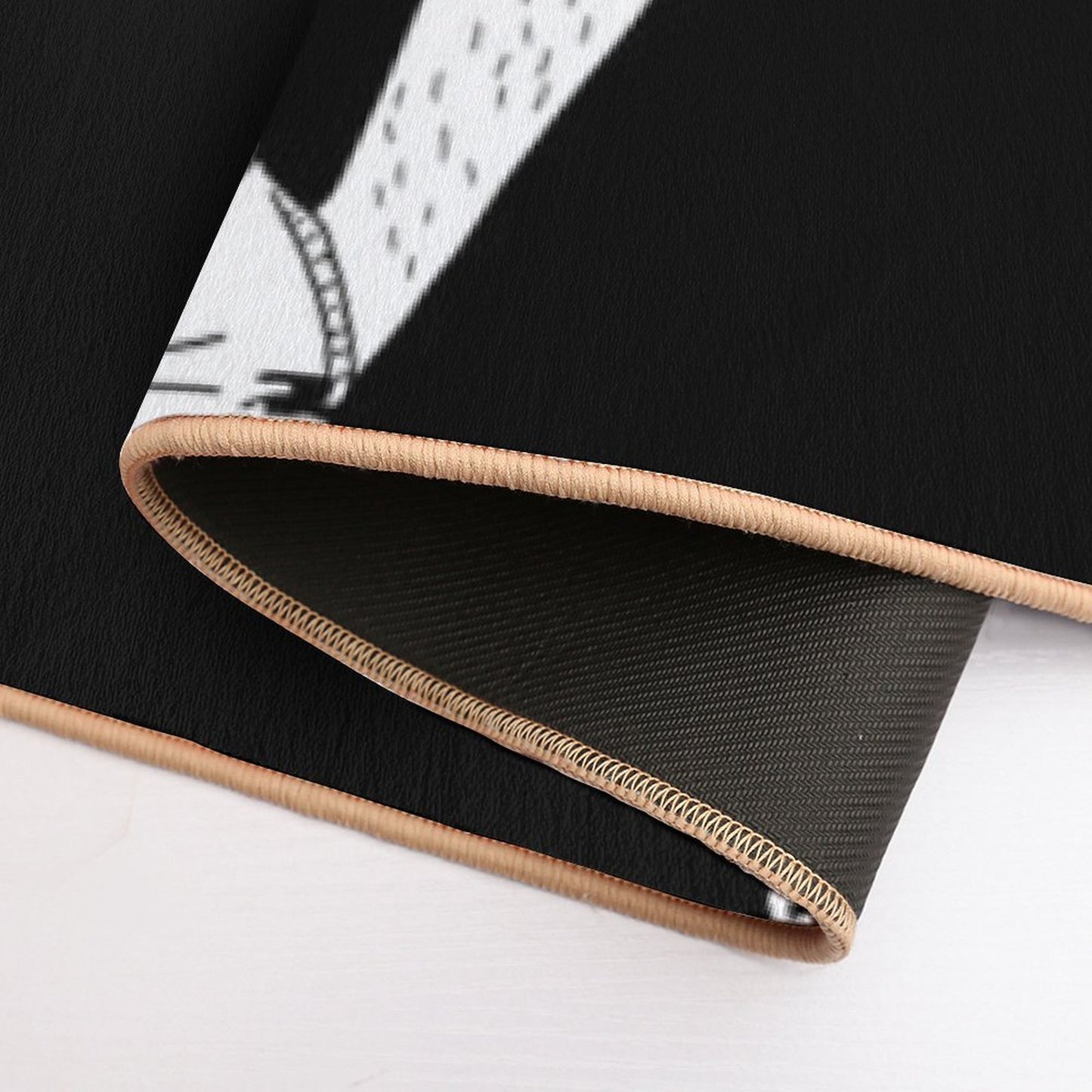 Gay Muscle Bear with Suspenders  Toxin-Free Bath Mat