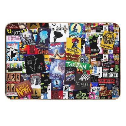 Musicals Collage IV Original  High-Traffic Bath Mat
