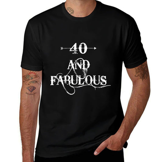 40th Birthday Forty Years Old Gift Fortieth  Moisture-wicking T-Shirt