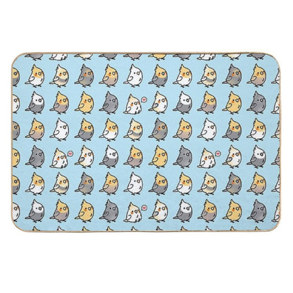 Chubby Cockatiel Collection  Versatile Bath Mat